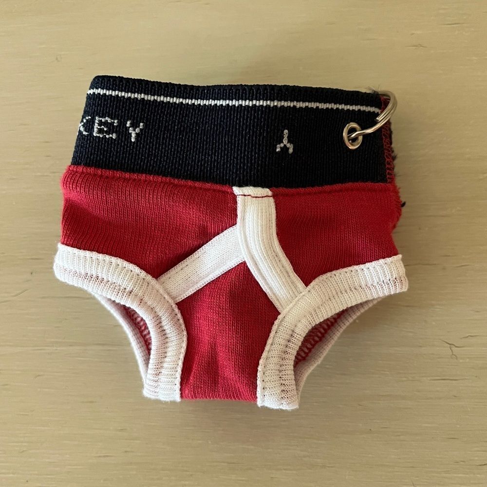 Jockey Red Underwear Keychain Keyring